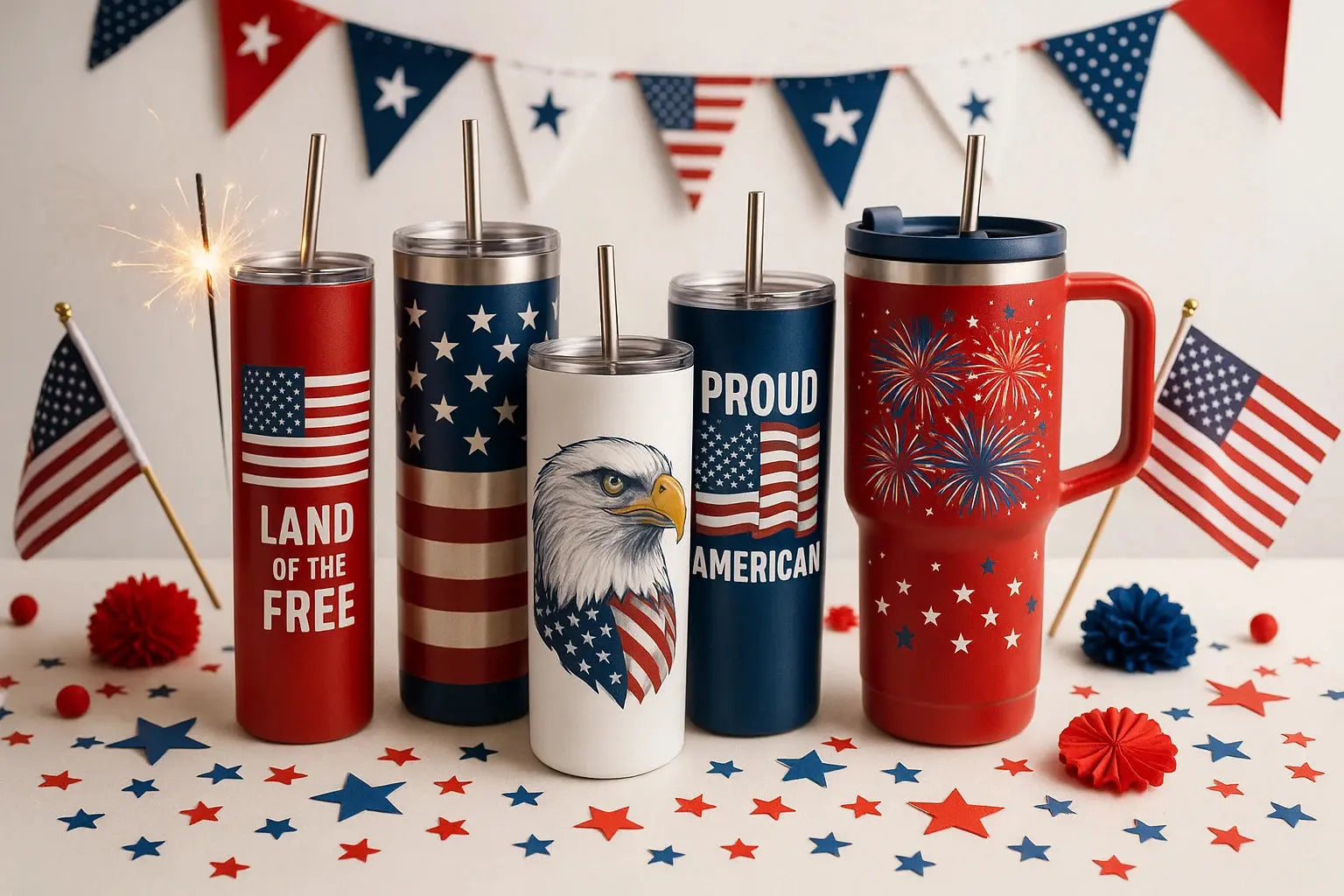 Patriotic Tumblers Merch Crafters