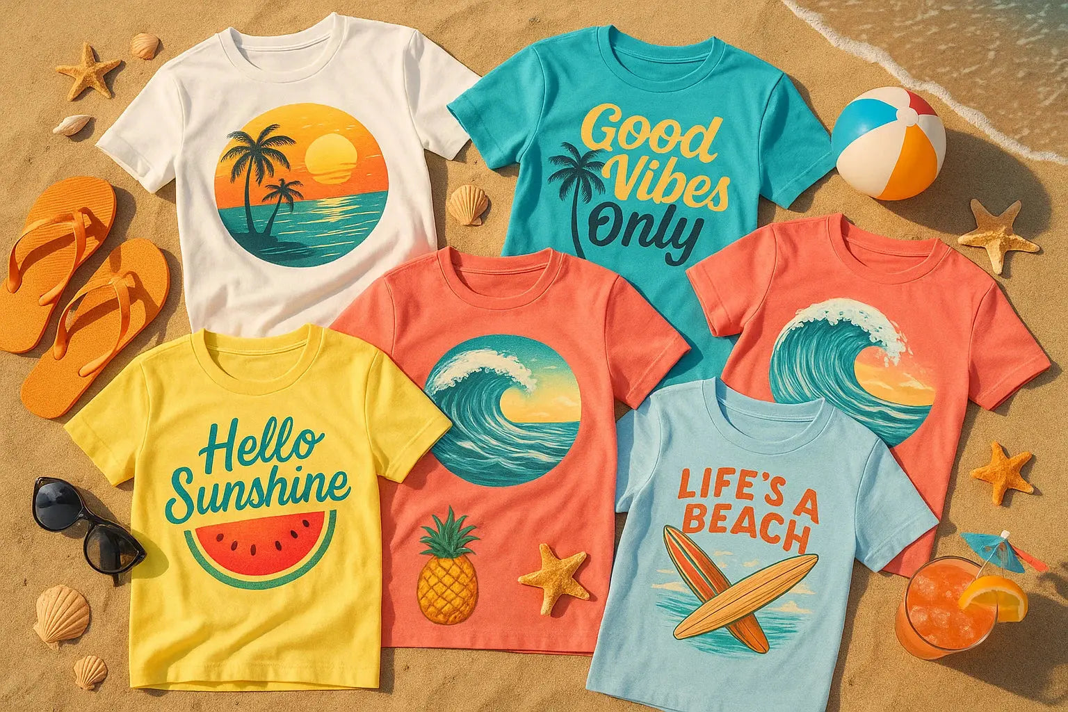 Summer Graphic Tees Merch Crafters