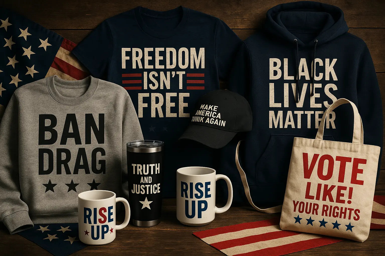 Political-Statements-Apparel-Collection Merch Crafters