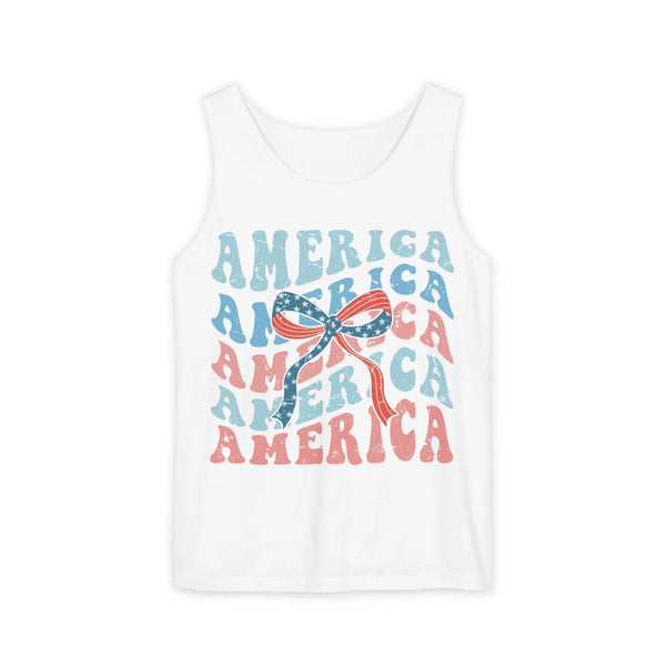 America Unisex Garment-Dyed Tank Top