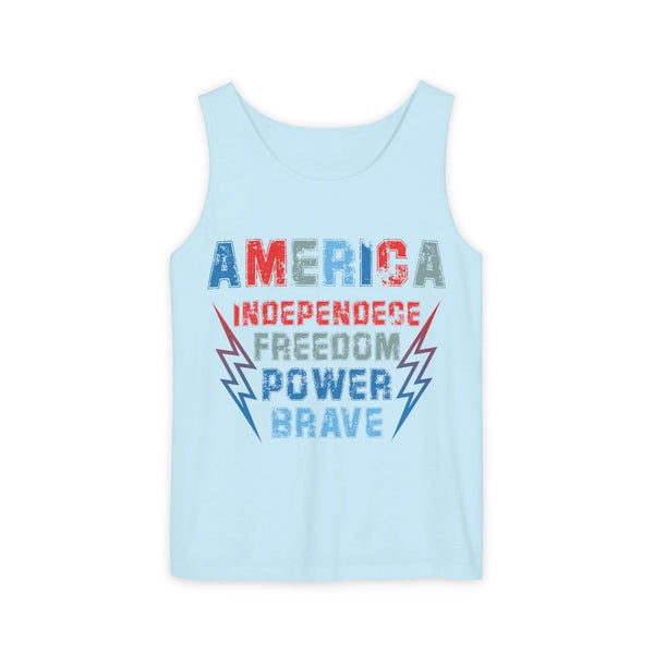 America Unisex Garment-Dyed Tank Top
