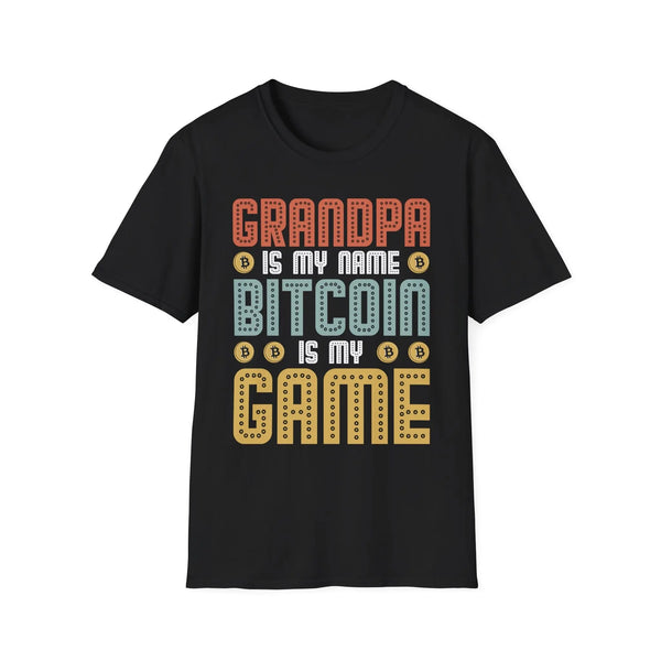 Bitcoin Grandpa Crypto T-Shirt – Cryptocurrency Shirt for Enthusiasts, Traders, and Meme Lovers