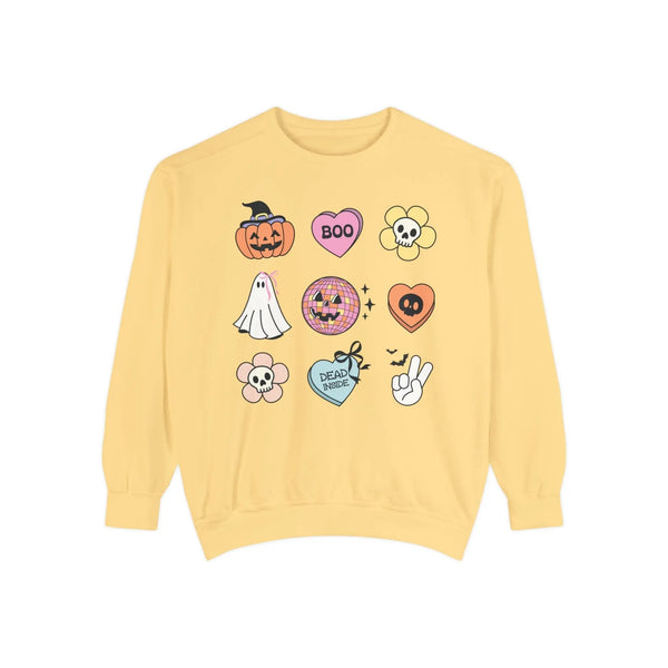 Boo-Jee Ghost - Funny Halloween Sweatshirt Coffee Lover Graphic Sweater