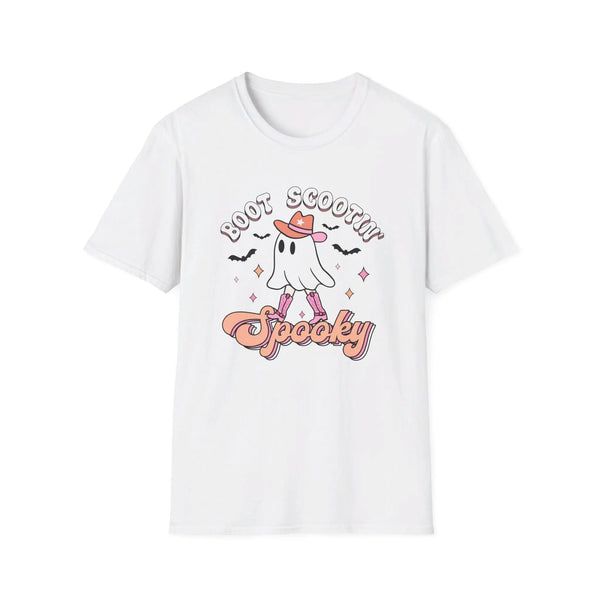 Boot Scootin' Spooky Ghost Halloween T-Shirt