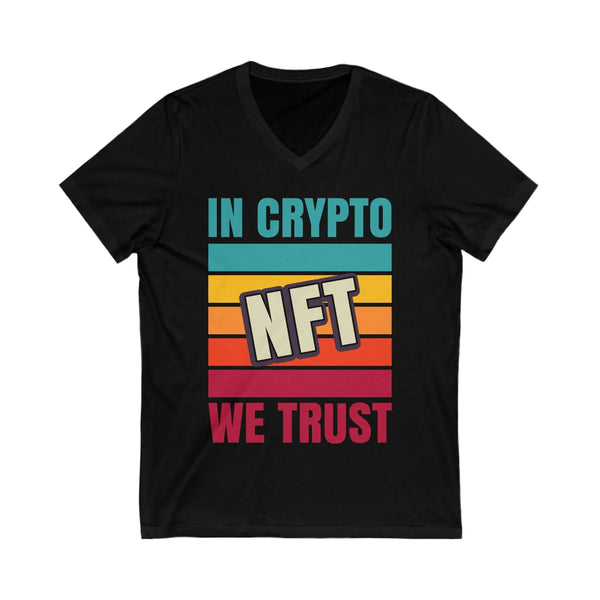 Crypto NFT Trust Crypto V-Neck – Cryptocurrency Shirt for Enthusiasts, Traders, and Meme Lovers
