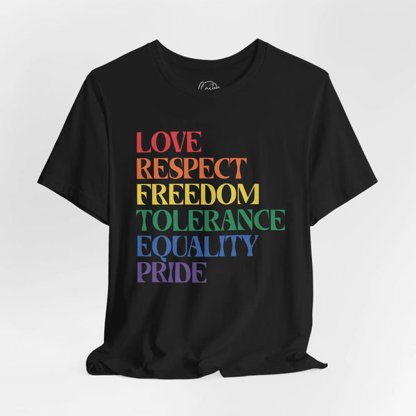 Equality Pride - Rainbow Pride Tee | Equality Shirt | LGBTQ+ Support Apparel | Colorful Gay Pride T-Shirt | Inclusive