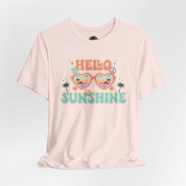 Hello Sunshine T-Shirt for Women - Vacation Shirt | Lake Shirt | Beachwear | Summer Vibes T-shirt | Summer Outfit |
