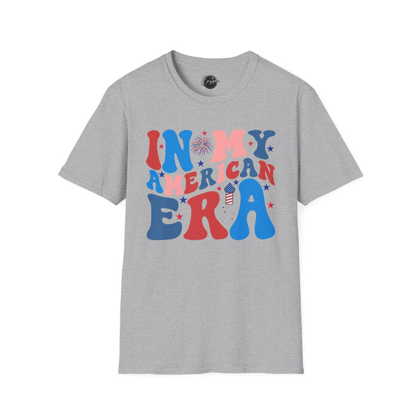In My American Era - 4th of July shirt, USA flag shirt, Red white blue tee, Patriotic - t-shirt, American pride tee