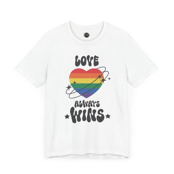 Love Always Wings - Rainbow Pride Tee | Equality Shirt | LGBTQ+ Support Apparel | Colorful Gay Pride T-Shirt |