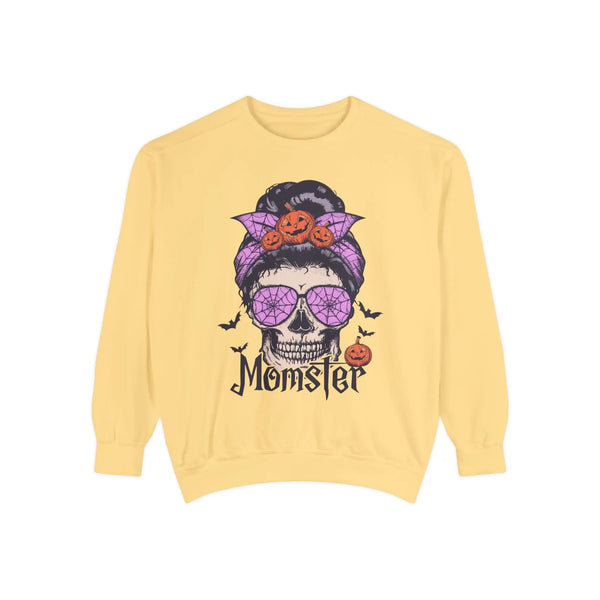 Momster - Halloween Skull Mom Life Graphic Sweater