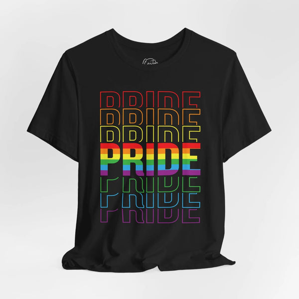 Pride T-Shirt - Bold & Proud Black Short Sleeve - LGBTQ+ Equality