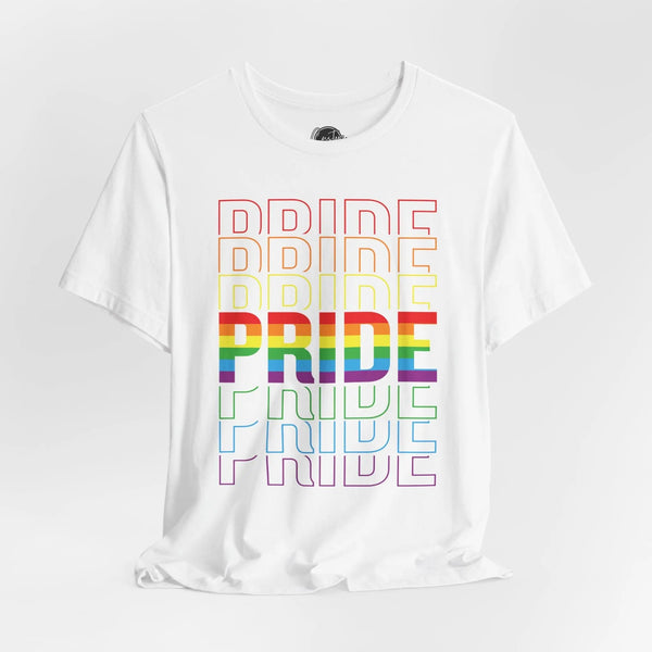 Pride T-Shirt - Bold & Proud Black Short Sleeve - LGBTQ+ Equality