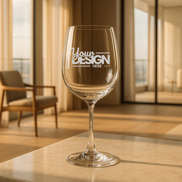 Engraved Wine Glass, Personalized Gift, Wedding, Home Bar, Anniversary, Party Decor, Custom Drinkware Merch Crafters