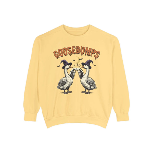 Vintage Goosebumps Halloween Sweatshirt - Witch Geese Spooky Graphic Sweater