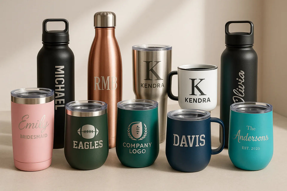 Custom Tumblers & Bottles – Personalized Drinkware for Every Occasion
