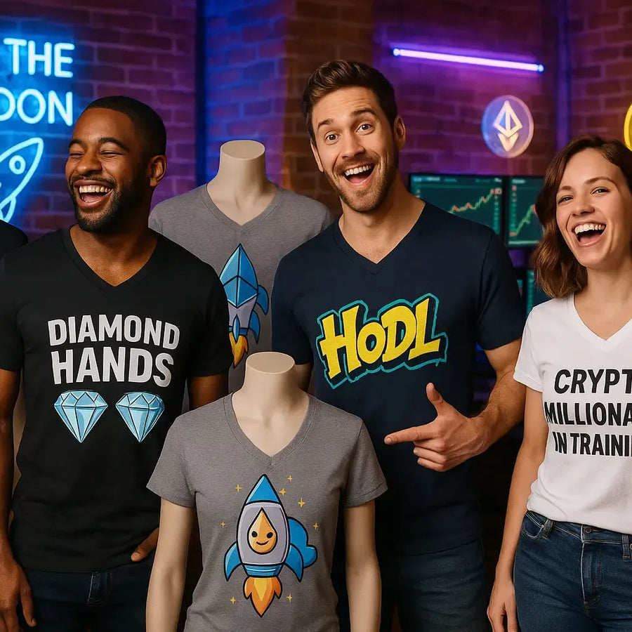 Crypto V-Neck Merch Crafters