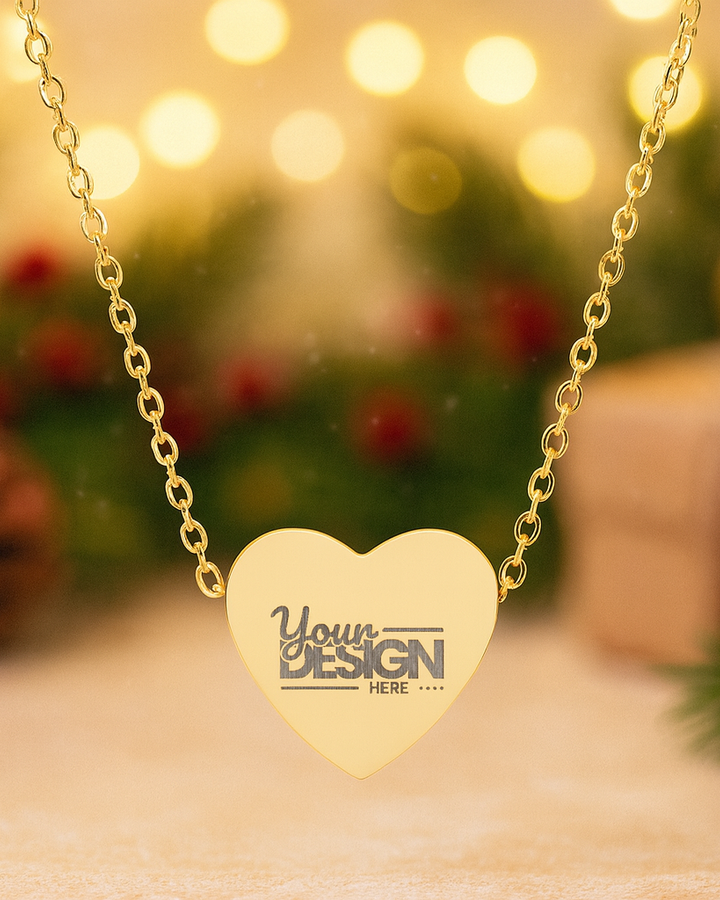 Custom Engraved Necklace – Personalized Name, Initial, Date or Message Pendant