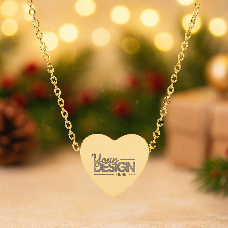 Custom Engraved Necklace – Personalized Name, Initial, Date or Message Pendant