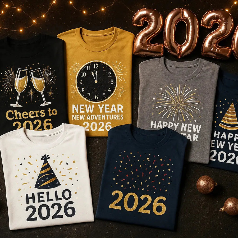 New Year’s Eve Graphic Tees Merch Crafters