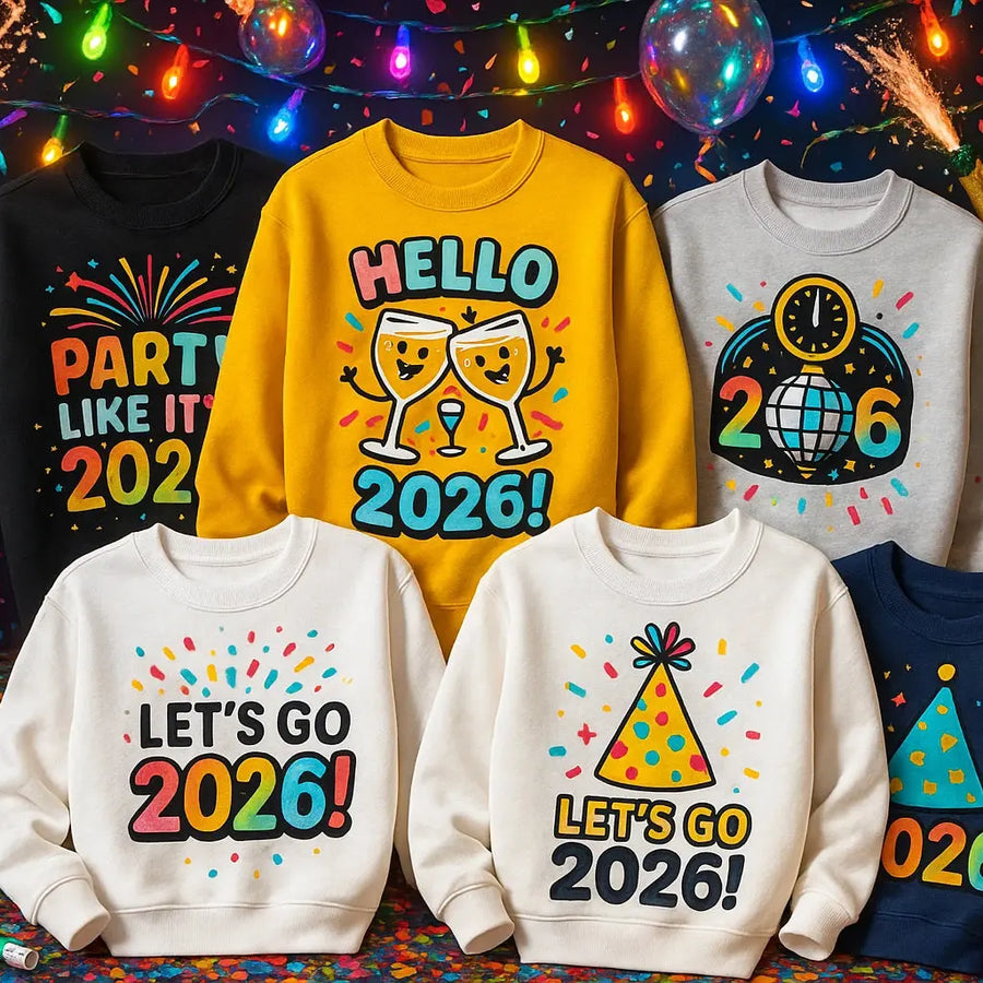 New Year's Eve Sweatshirts Merch Crafters
