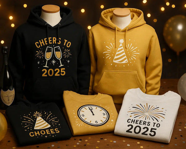New Years Eve Graphic Hoodies Merch Crafters