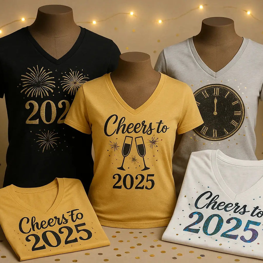New Years Eve V-Neck Merch Crafters