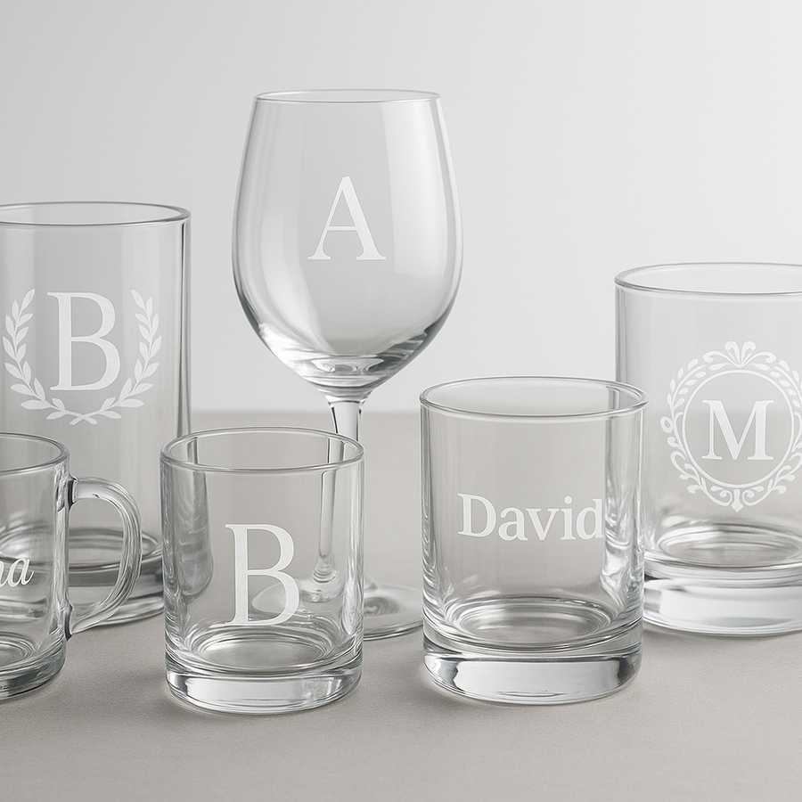 Custom Glassware – Personalized Glass Cups, Mugs & Barware