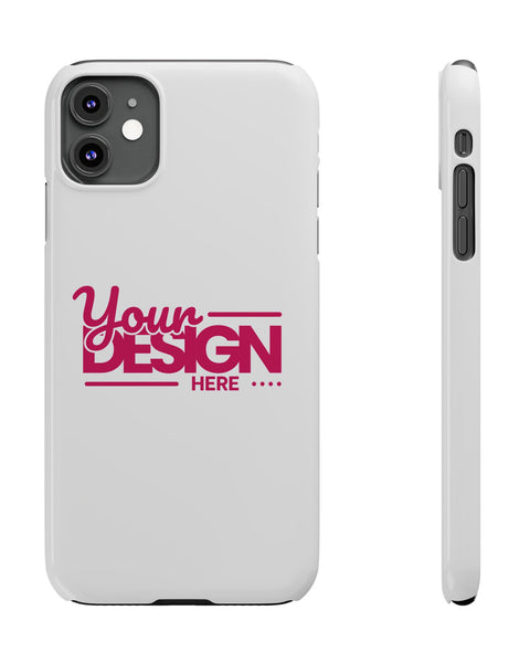 Customizable Slim Phone Case For IPhone Personalize With Name Or Photo