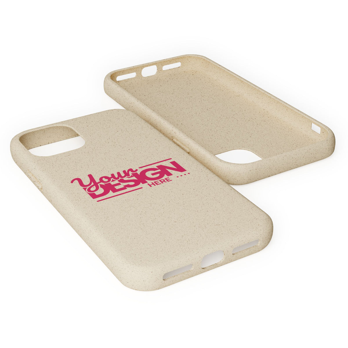 Biodegradable Phone Case – Eco-Friendly Custom Design Cover, Personalized Sustainable Protective Case for iPhone