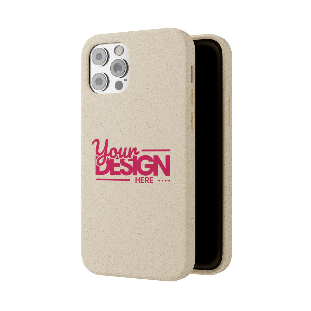 Biodegradable Phone Case – Eco-Friendly Custom Design Cover, Personalized Sustainable Protective Case for iPhone