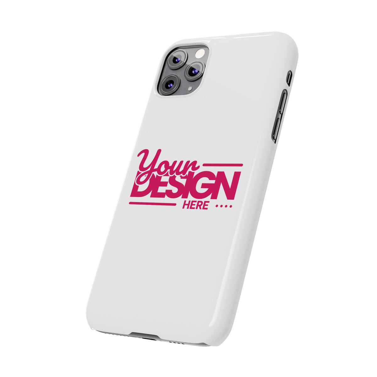 Customizable Slim Phone Case – Personalize Your Design with Name or Photo, Lightweight Protective Cover for iPhone