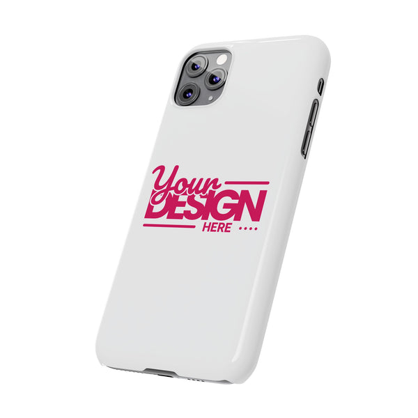 Customizable Slim Phone Case – Personalize Your Design with Name or Photo, Lightweight Protective Cover for iPhone