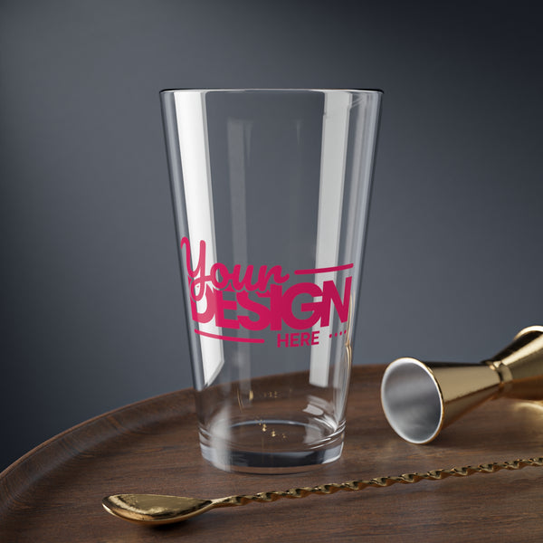Personalized Mixing Glass - Custom Design Drinkware, Perfect Gift for Hostess, Birthday, Wedding, Home Bar Decor