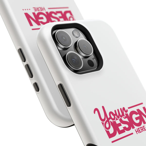 Durable Custom Magnetic Phone Case – Personalized Name or Photo Design, Shockproof Protective Cover for iPhone