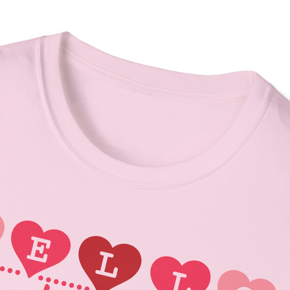 Greeting Valentine T-Shirt - Love Shirt - Heart Graphic Valentine's Tee