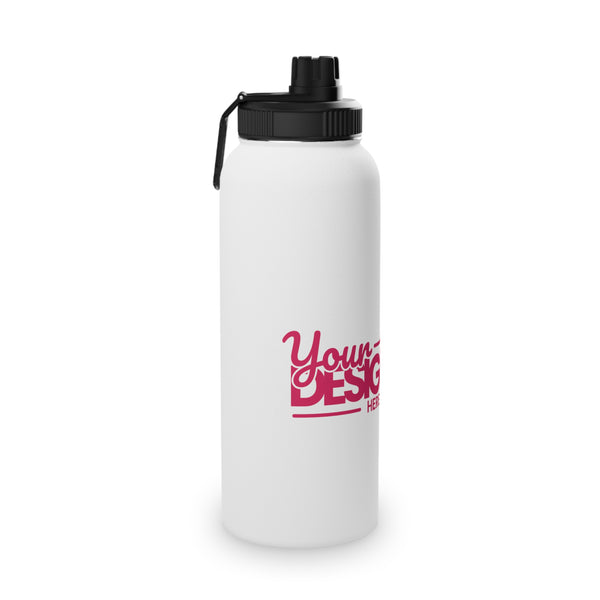 Sporty Stainless Steel Water Bottle for Fitness, Hydration, Eco-Friendly, Travel Mug, Outdoor Adventure, Gym Bottle, Custom Design