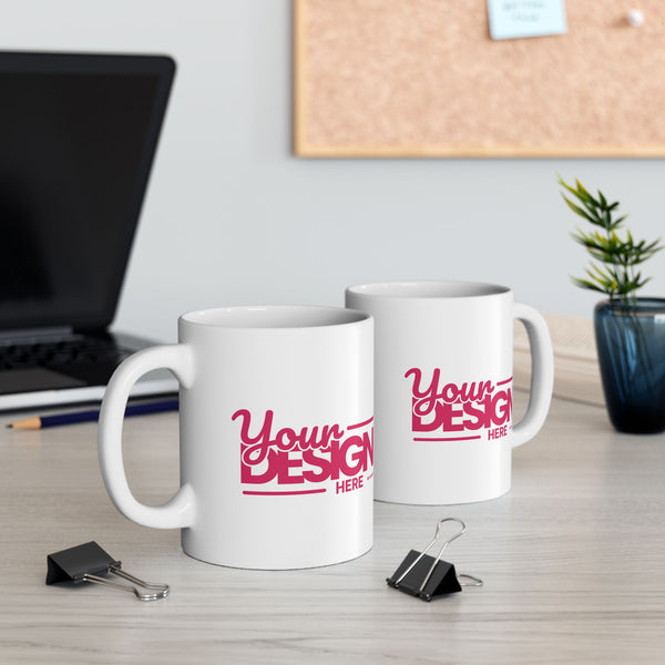Trendy Ceramic Mug, Personalized Coffee Cup, Stylish Drinkware for Home & Office, Unique Gift for Birthdays, Engagements & Holidays