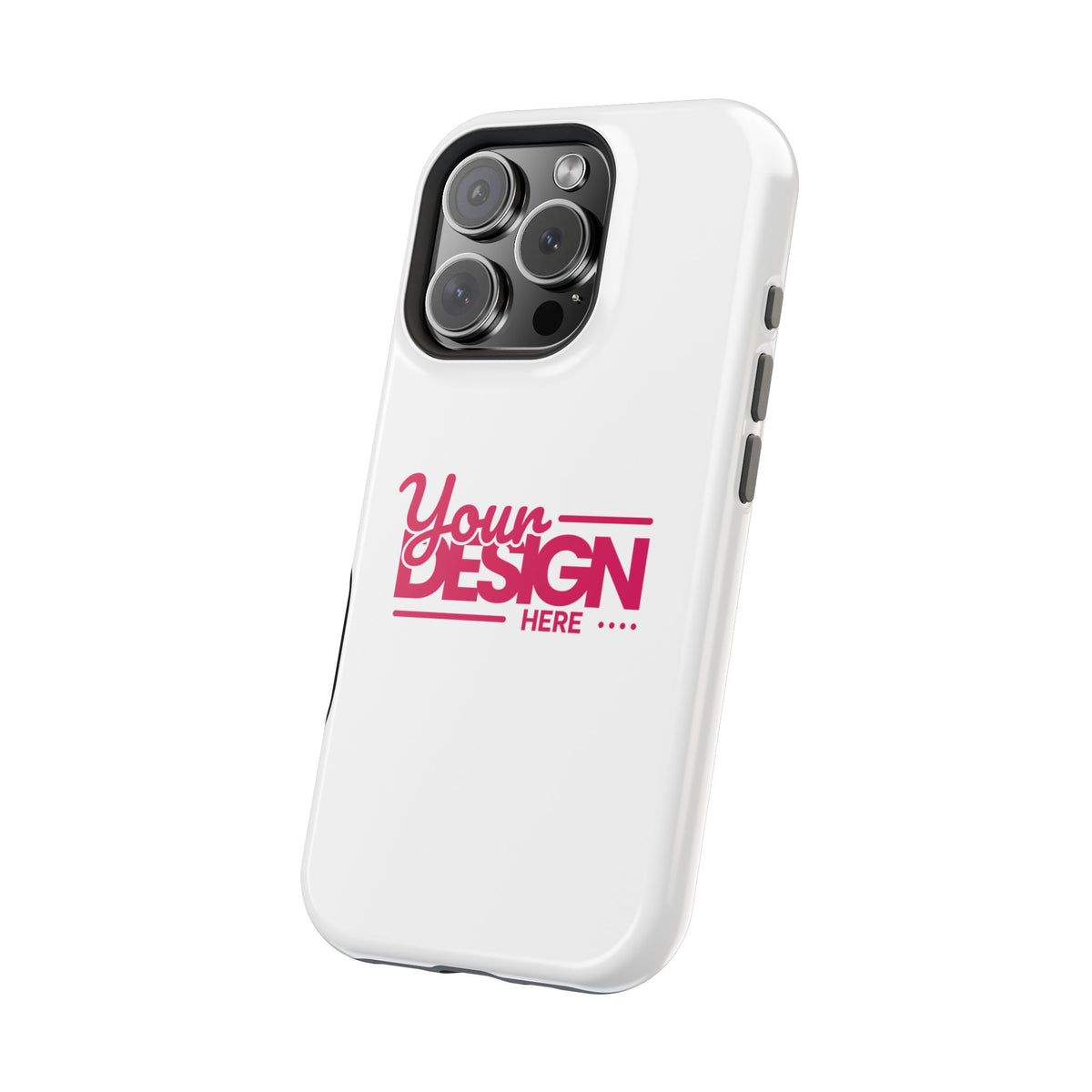 Durable Custom Magnetic Phone Case – Personalized Name or Photo Design, Shockproof Protective Cover for iPhone