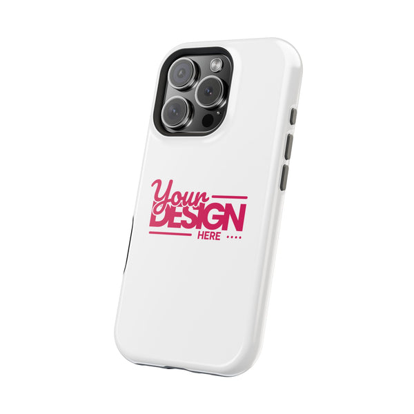Durable Custom Magnetic Phone Case – Personalized Name or Photo Design, Shockproof Protective Cover for iPhone