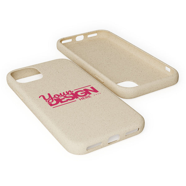 Biodegradable Phone Case – Eco-Friendly Custom Design Cover, Personalized Sustainable Protective Case for iPhone