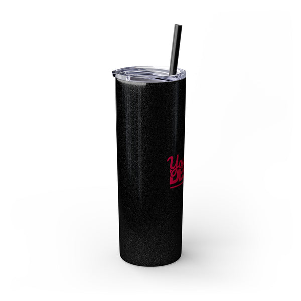 Personalized Skinny Tumbler with Straw, 20oz - Custom Travel Mug, Eco-Friendly Drinkware, Gift for Her, Stylish Hydration, Fun Party Favor
