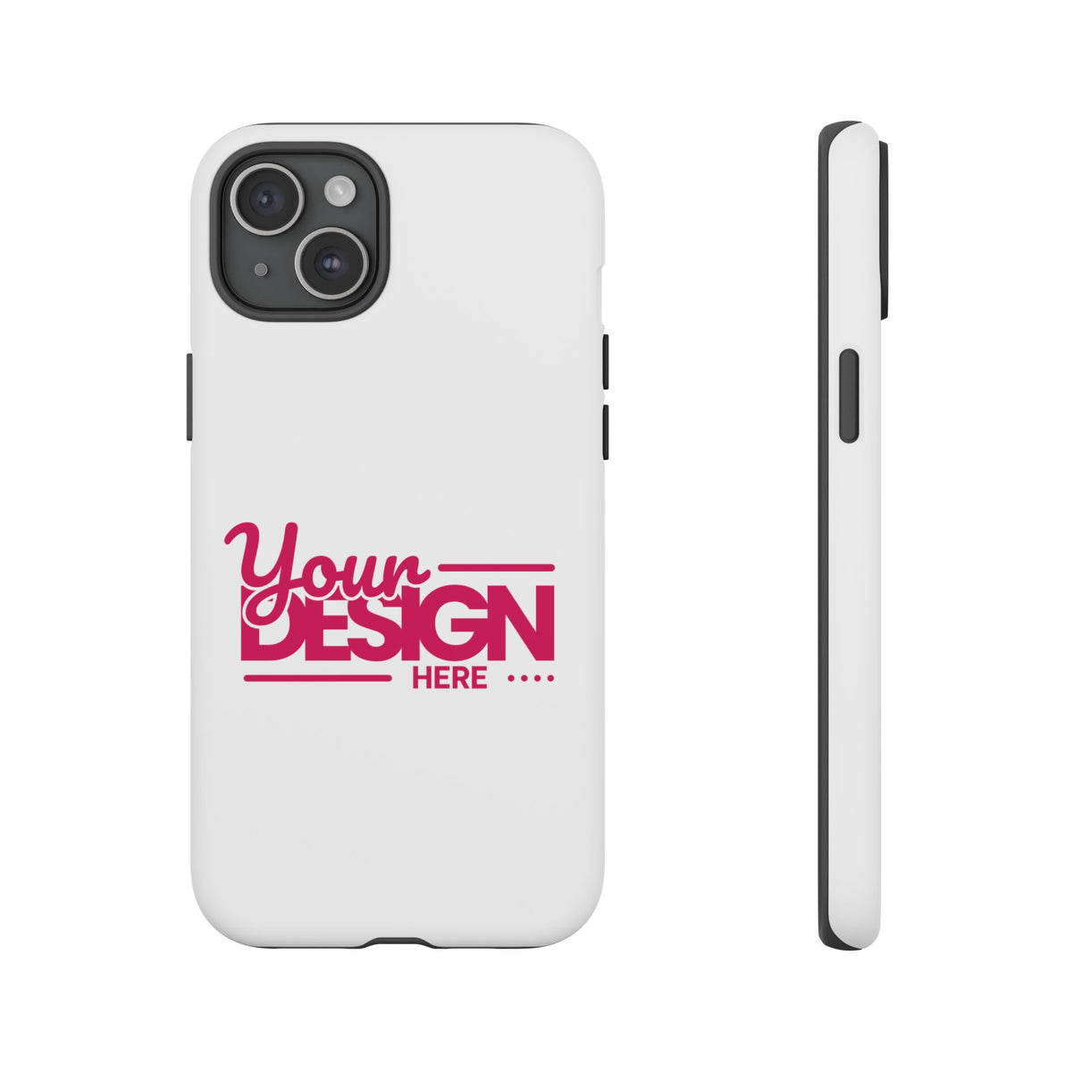 Customizable Tough Phone Case – Personalized Protective Cover with Name or Photo, Shockproof Case for iPhone & Samsung, Durable Gift Idea