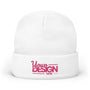 Embroidered Knit Beanie – Personalized Cuffed Winter Hat, Custom Logo Embroidery Beanie for Men & Women