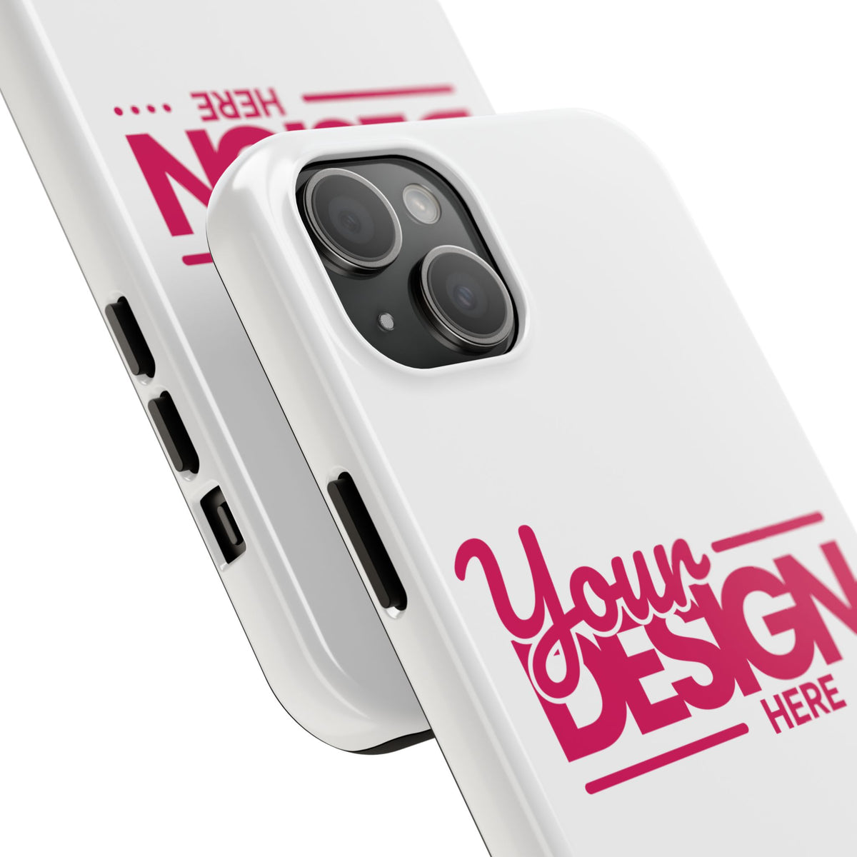 Personalized Tough Phone Case – Custom Name or Photo Protective Cover, Shock-Absorbent Durable Case for iPhone, Unique Gift Idea