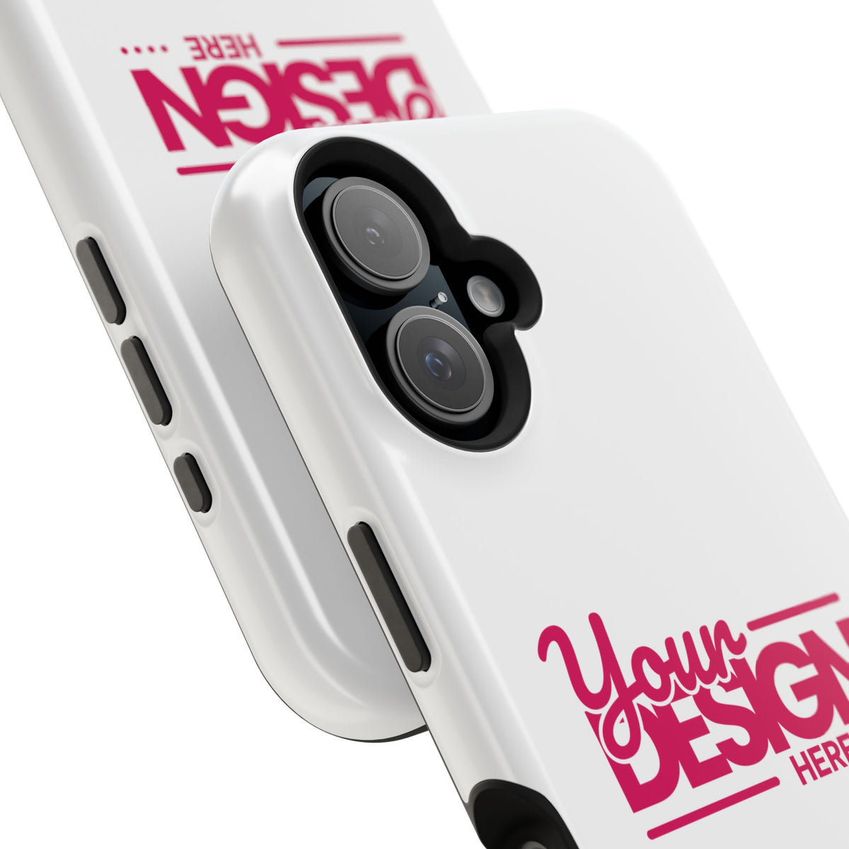 Durable Custom Magnetic Phone Case – Personalized Name or Photo Design, Shockproof Protective Cover for iPhone