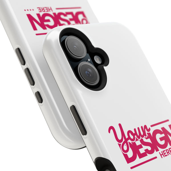 Durable Custom Magnetic Phone Case – Personalized Name or Photo Design, Shockproof Protective Cover for iPhone