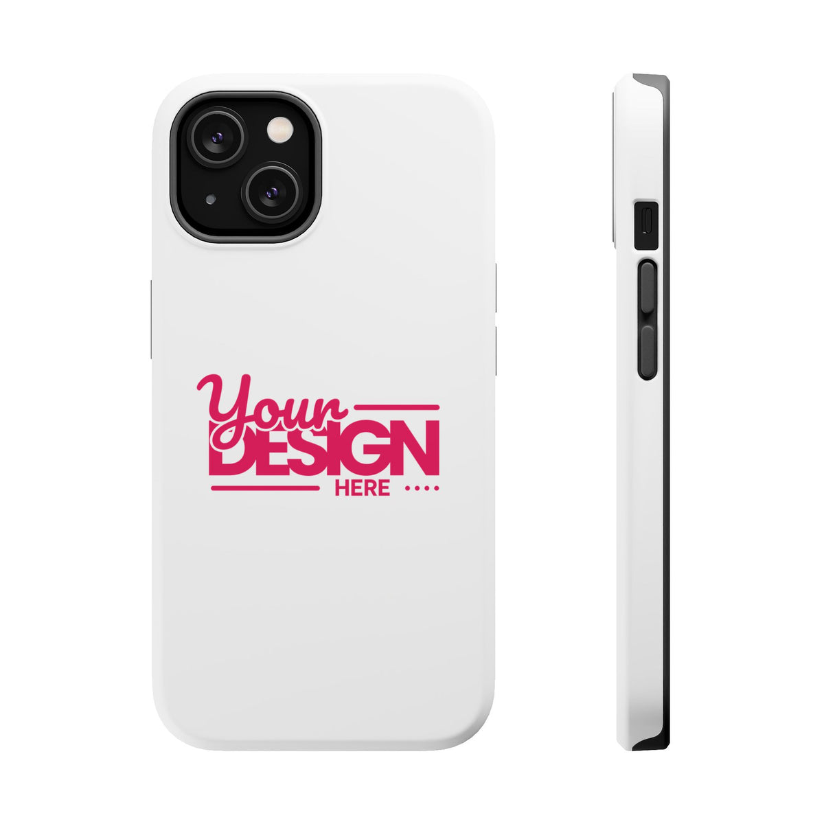 Durable Custom Magnetic Phone Case – Personalized Name or Photo Design, Shockproof Protective Cover for iPhone
