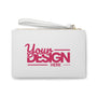 Custom Logo Clutch Bag – Personalized ‘Your Design Here’ Wristlet, Customizable Pouch for Events, Bridesmaids & Everyday Use