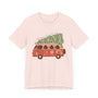 Groovy Christmas Van T-Shirt - Fun Holiday Road Trip Graphic Shirt - Merry Vibes