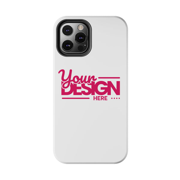 Personalized Tough Phone Case – Custom Name or Photo Protective Cover, Shock-Absorbent Durable Case for iPhone, Unique Gift Idea